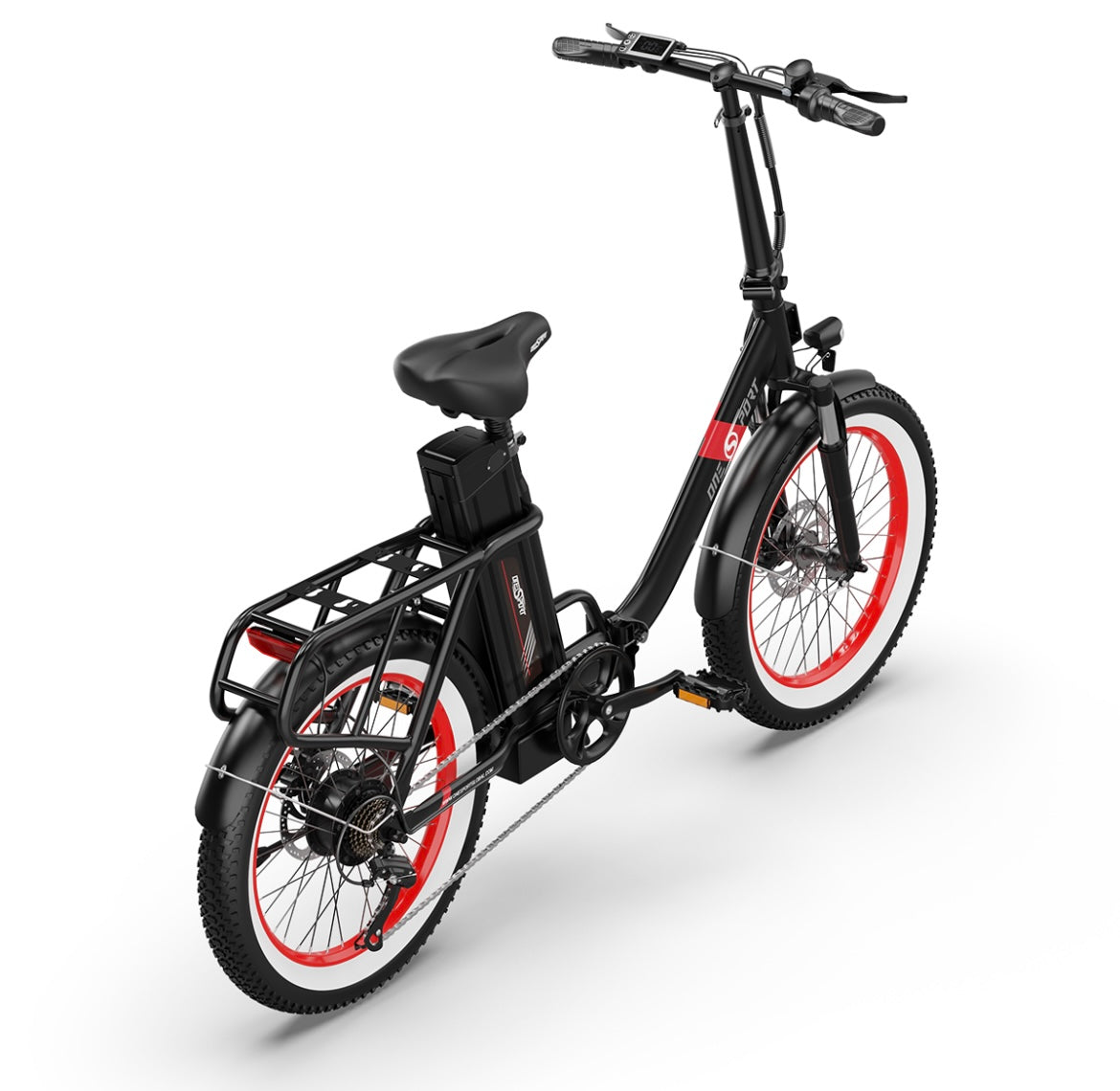 Onesport OT16 Road legal Electric Bike 250w Black & Red 15.5mph