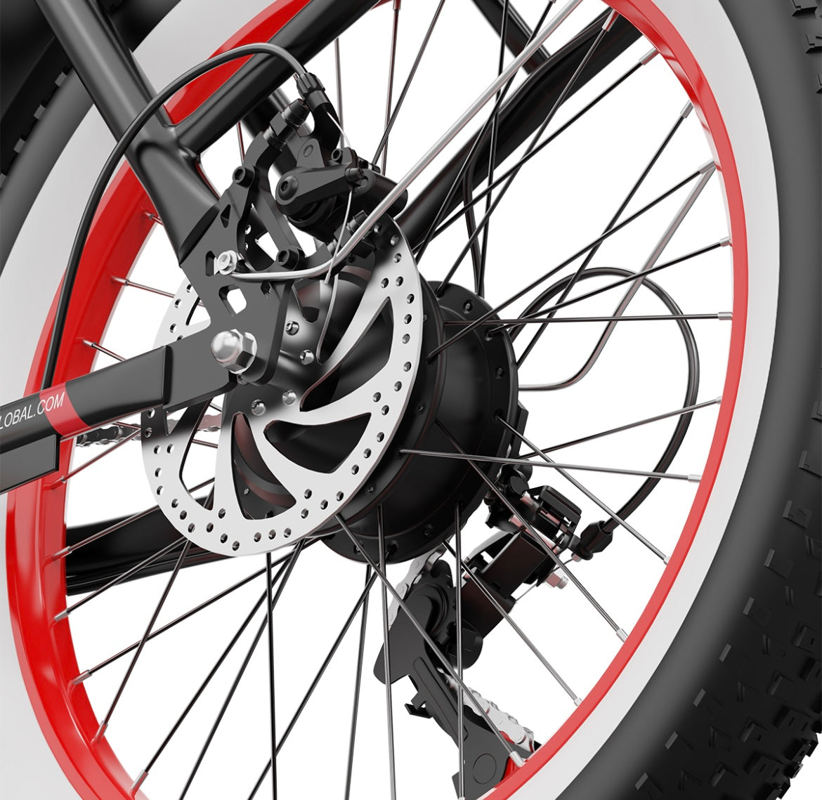 Onesport OT16 Road legal Electric Bike 250w Black & Red 15.5mph